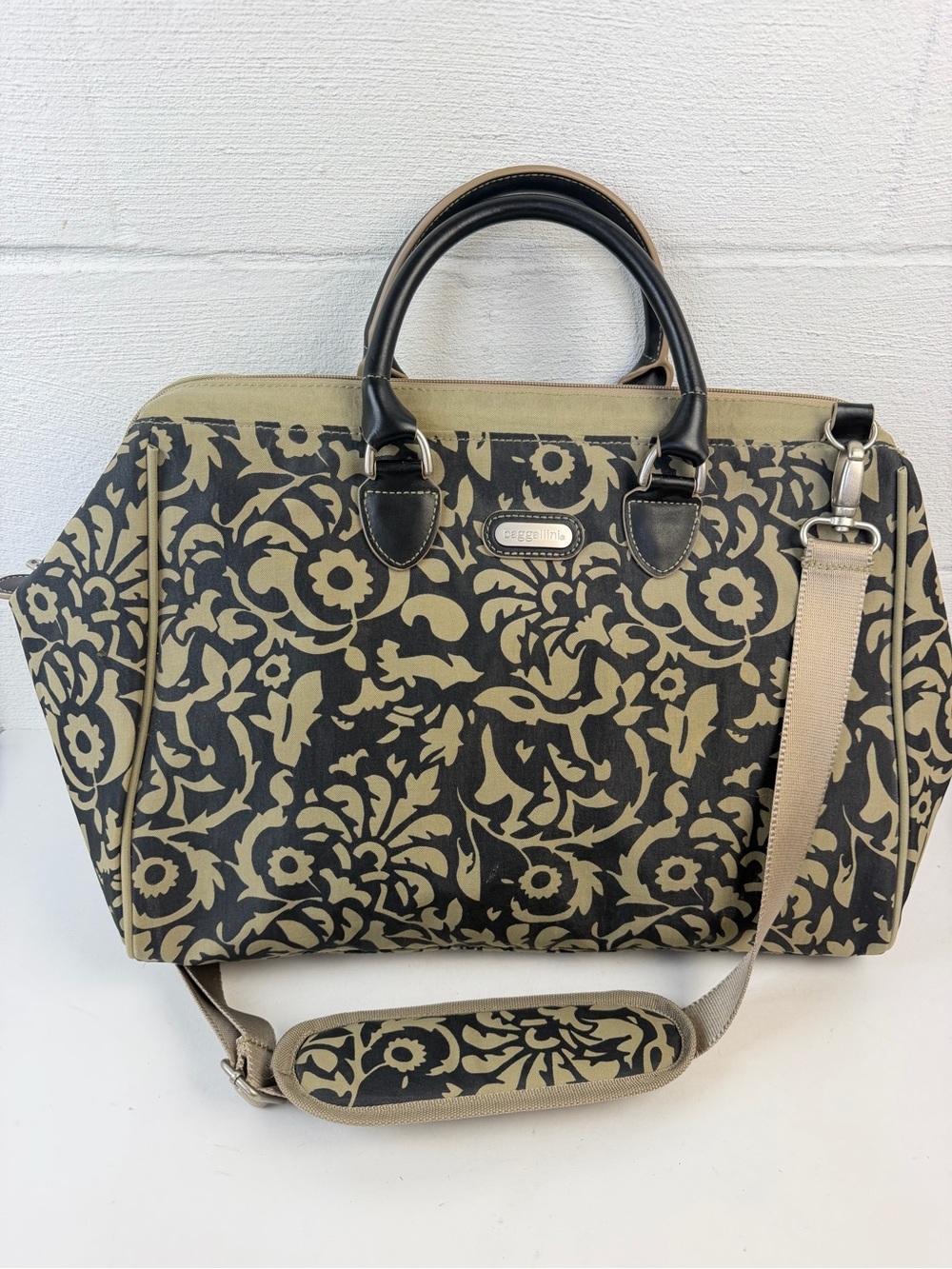 Baggalini Floral Swirl Weekender Bag